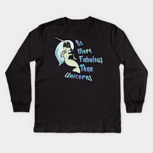 Weirdmaids - more fabulous than unicorns Kids Long Sleeve T-Shirt